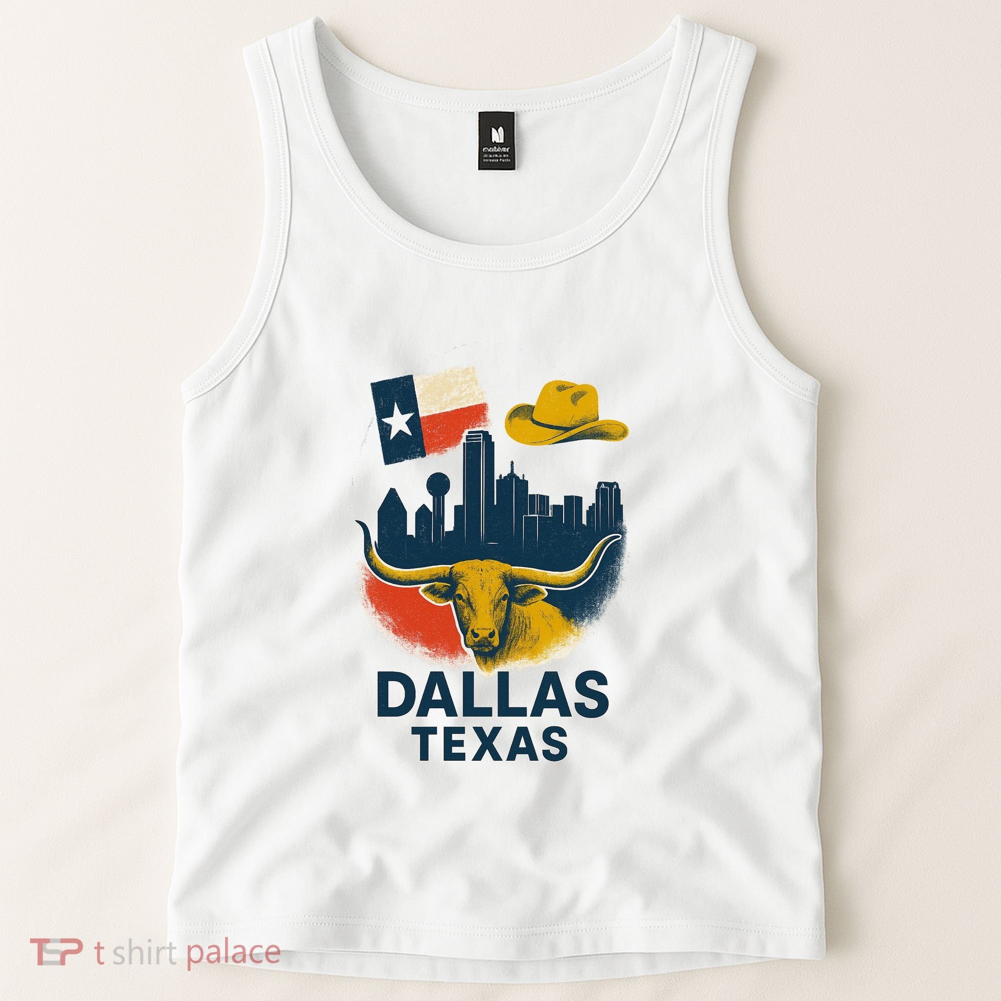 Dallas Texas Modern Collage Tank Top