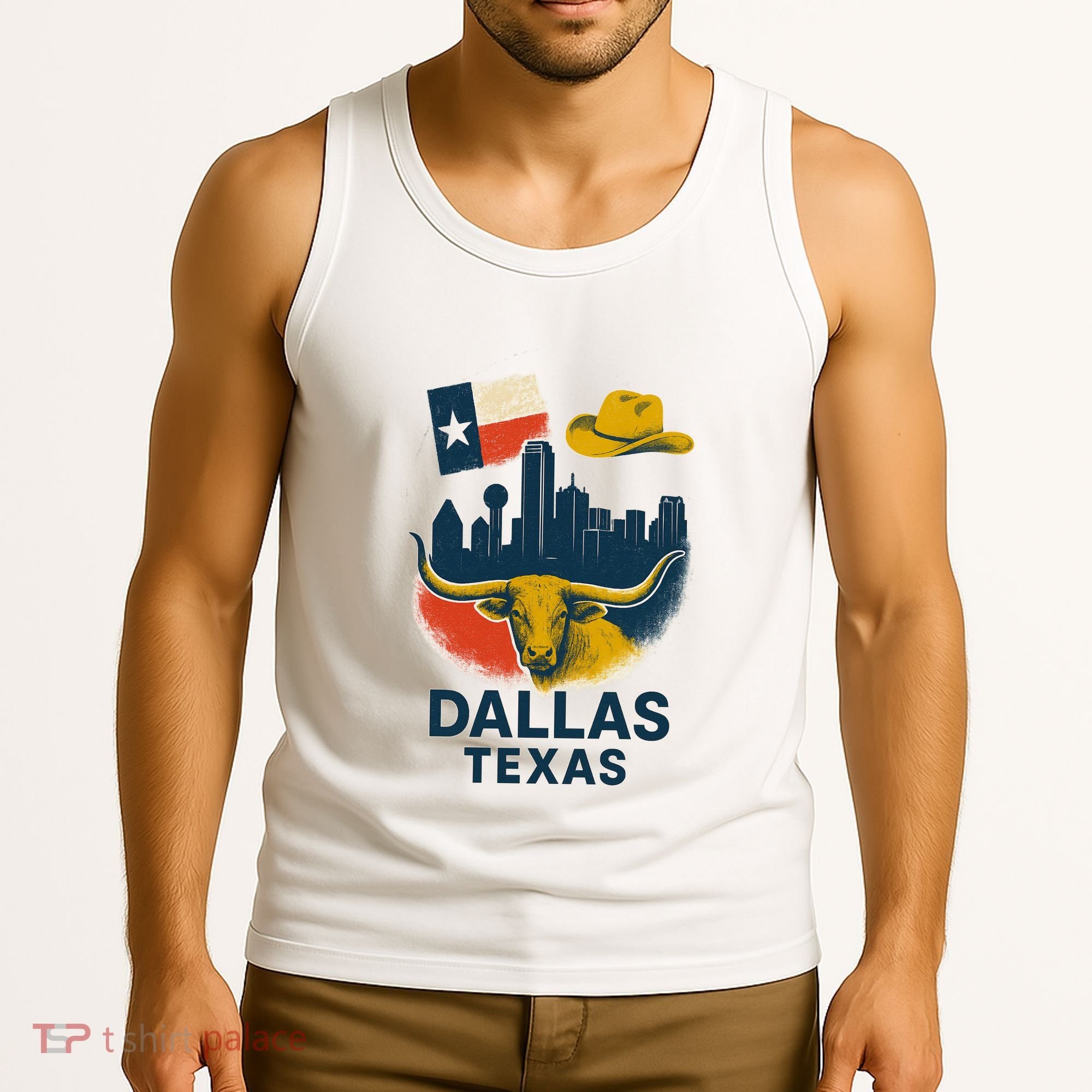Dallas Texas Modern Collage Tank Top