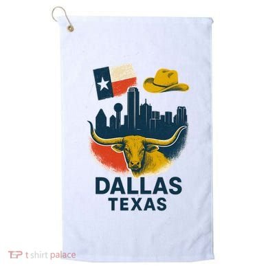 Dallas Texas Modern Collage Golf Towel
