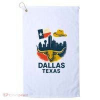 Dallas Texas Modern Collage Golf Towel thumb 0