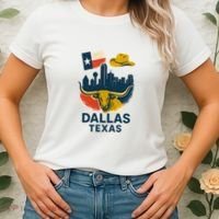 Dallas Texas Modern Collage Women's T-Shirt thumb 2