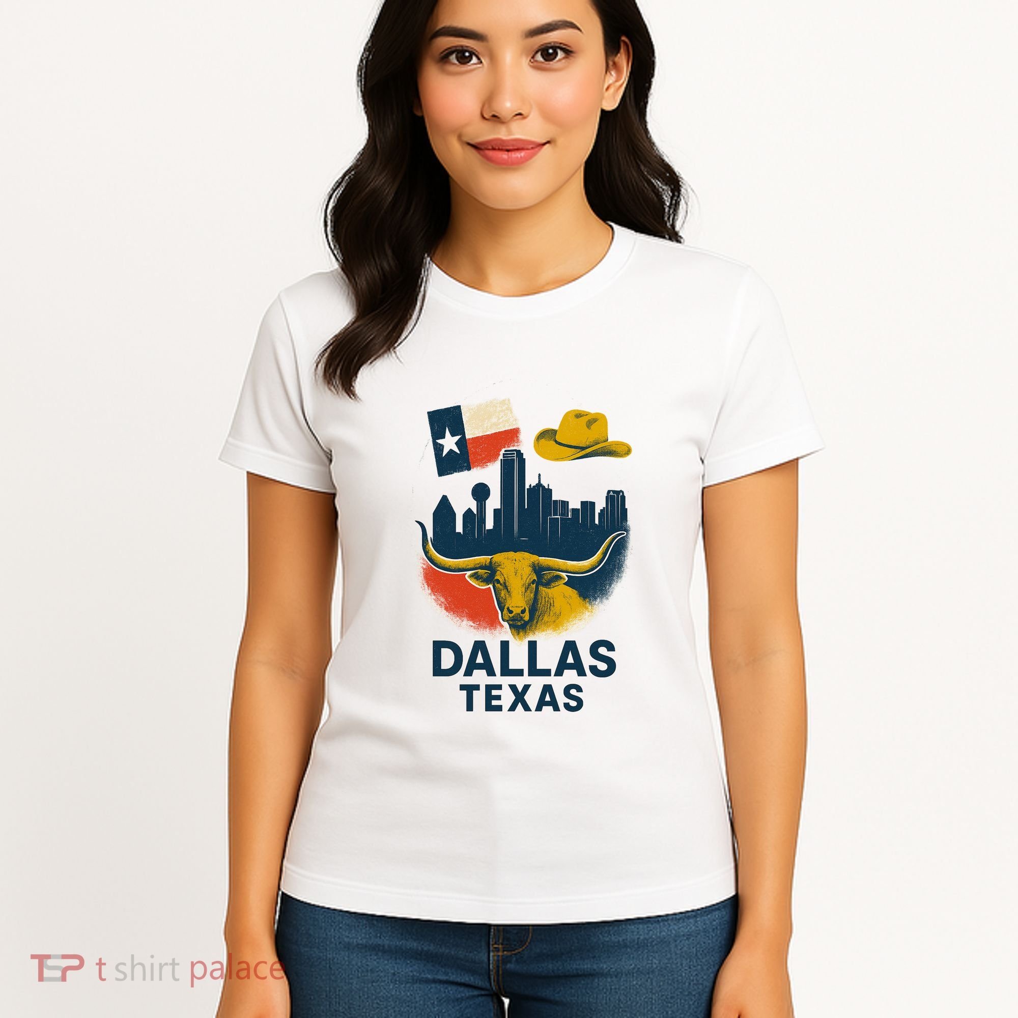 Dallas Texas Modern Collage Women's T-Shirt