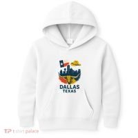 Dallas Texas Modern Collage Kids Hoodie thumb 0