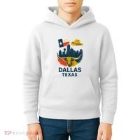 Dallas Texas Modern Collage Kids Hoodie thumb 4