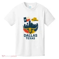 Dallas Texas Modern Collage Kids T-Shirt thumb 0