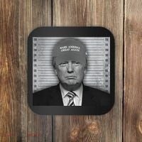Donald Trump Mugshot Make America Great Again Coaster thumb 0