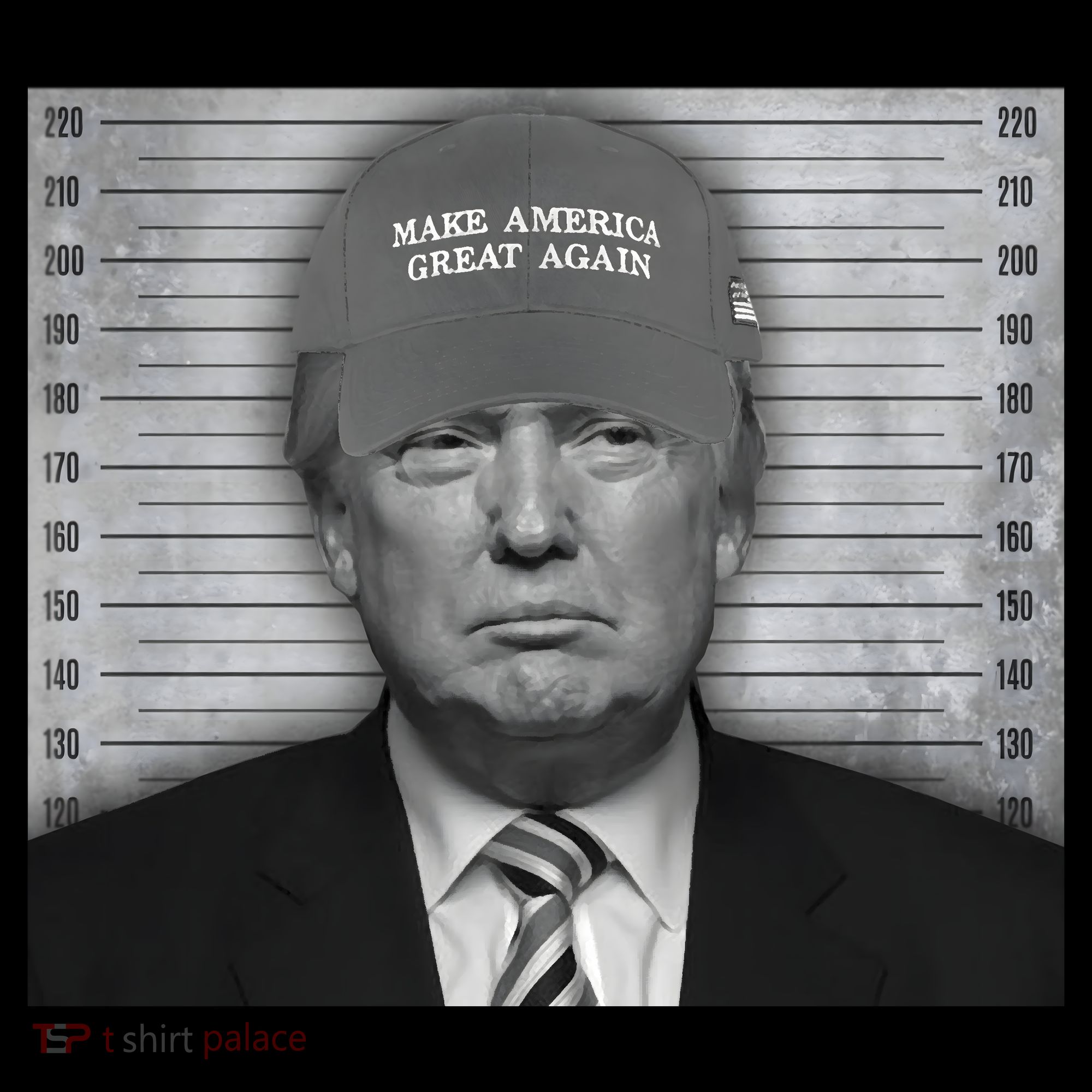 Donald Trump Mugshot Make America Great Again Women's Hoodie