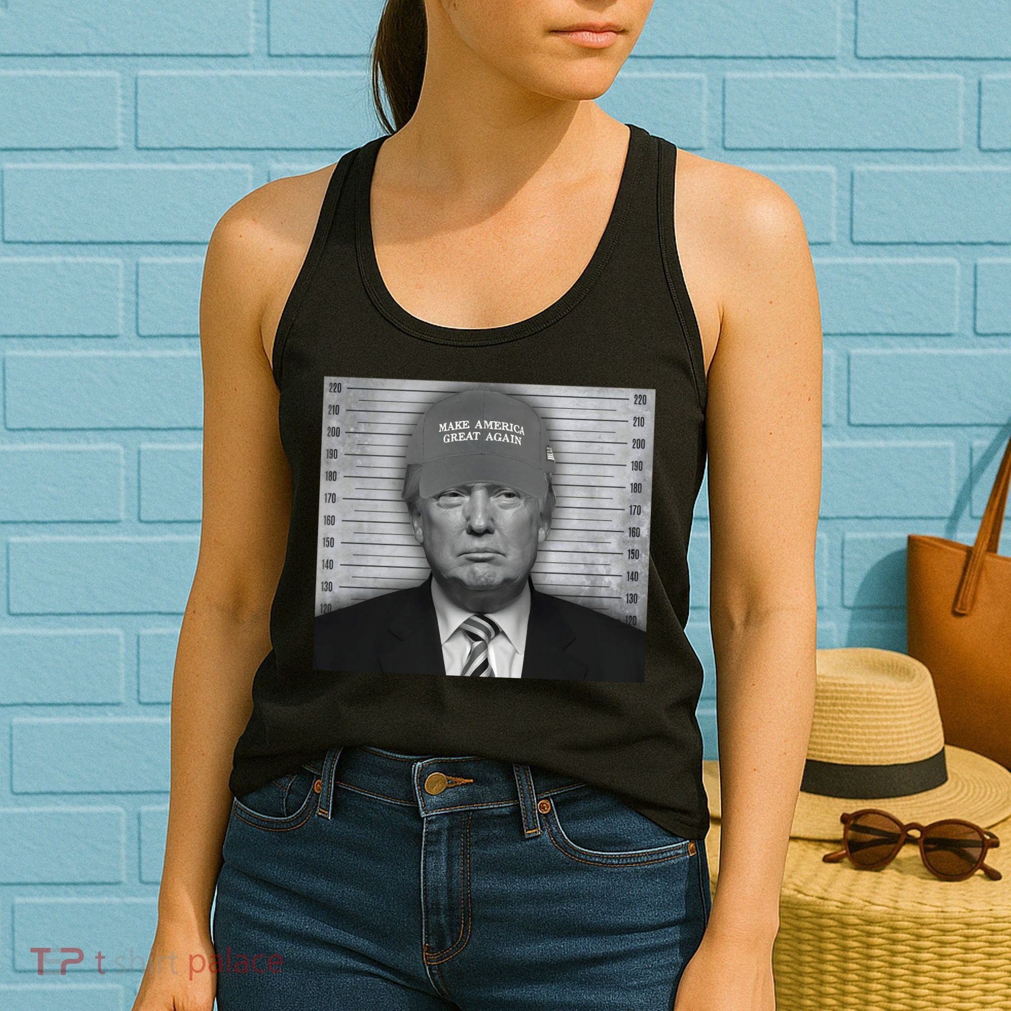 Donald Trump Mugshot Make America Great Again Women's Tank Top