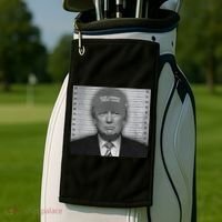 Donald Trump Mugshot Make America Great Again Golf Towel thumb 2