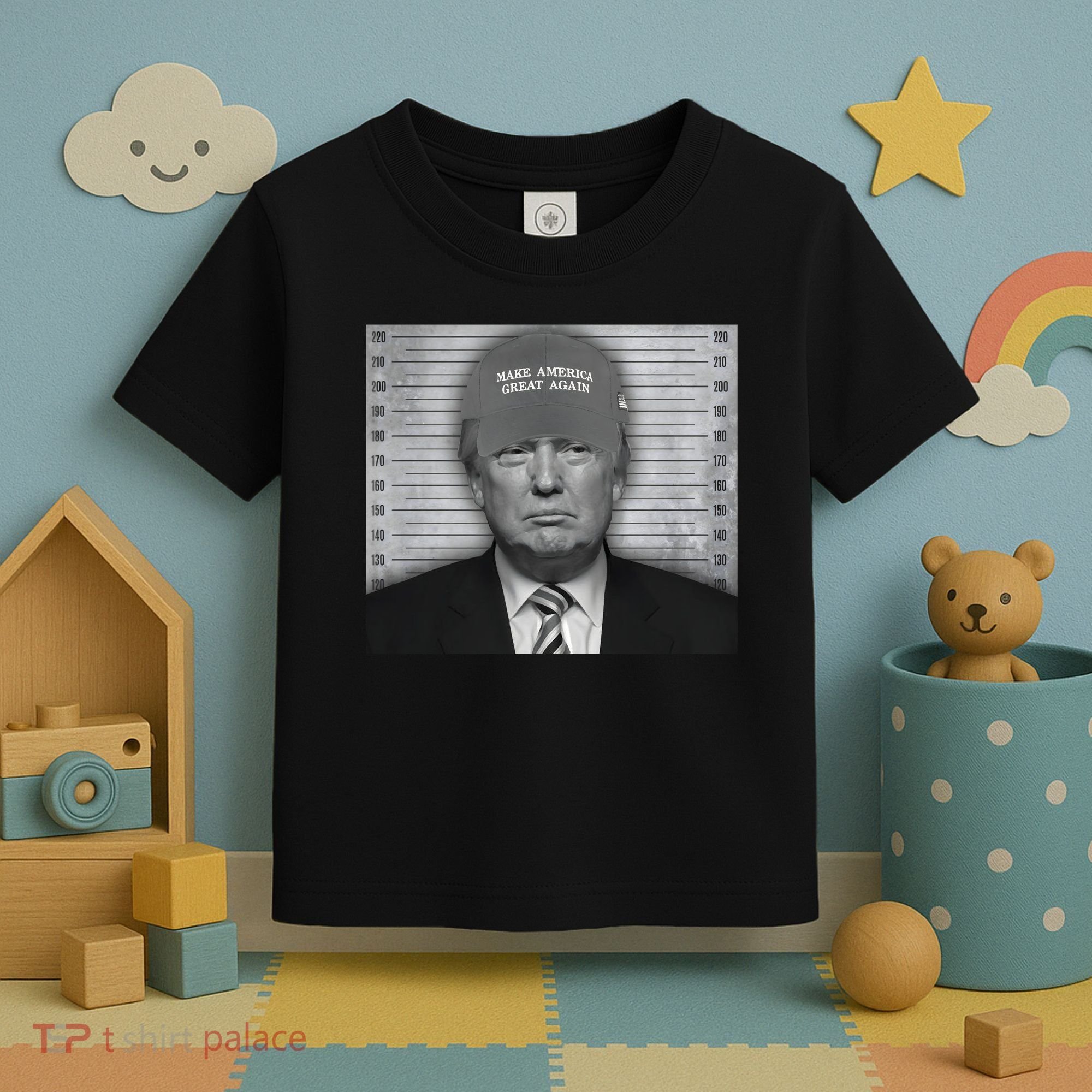 Donald Trump Mugshot Make America Great Again Toddler T-Shirt