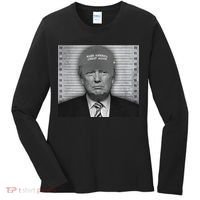Donald Trump Mugshot Make America Great Again Women's Long Sleeve Shirt thumb 0