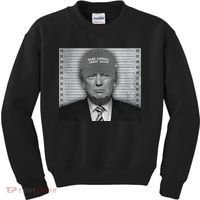 Donald Trump Mugshot Make America Great Again Kids Sweatshirt thumb 0