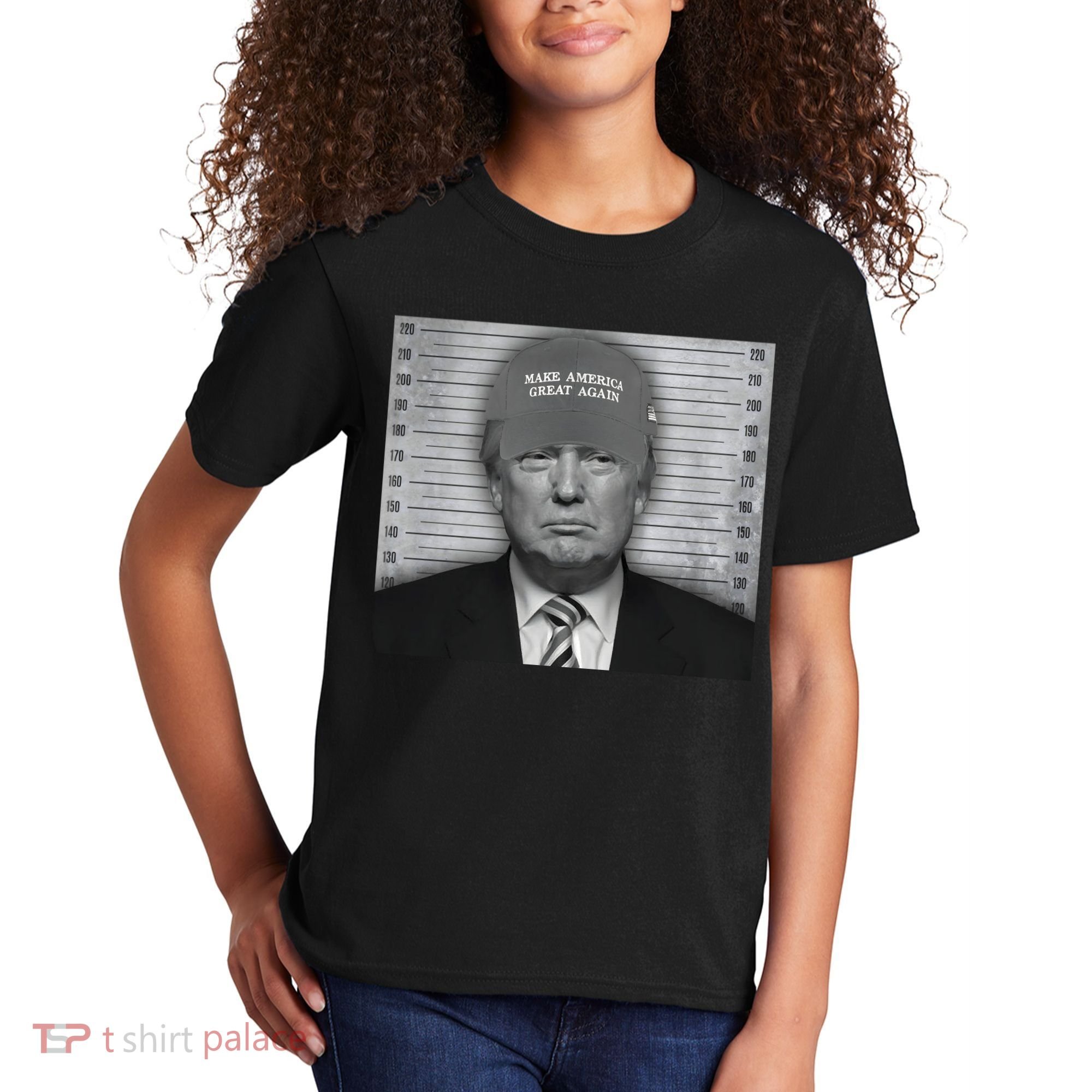 Donald Trump Mugshot Make America Great Again Kids T-Shirt
