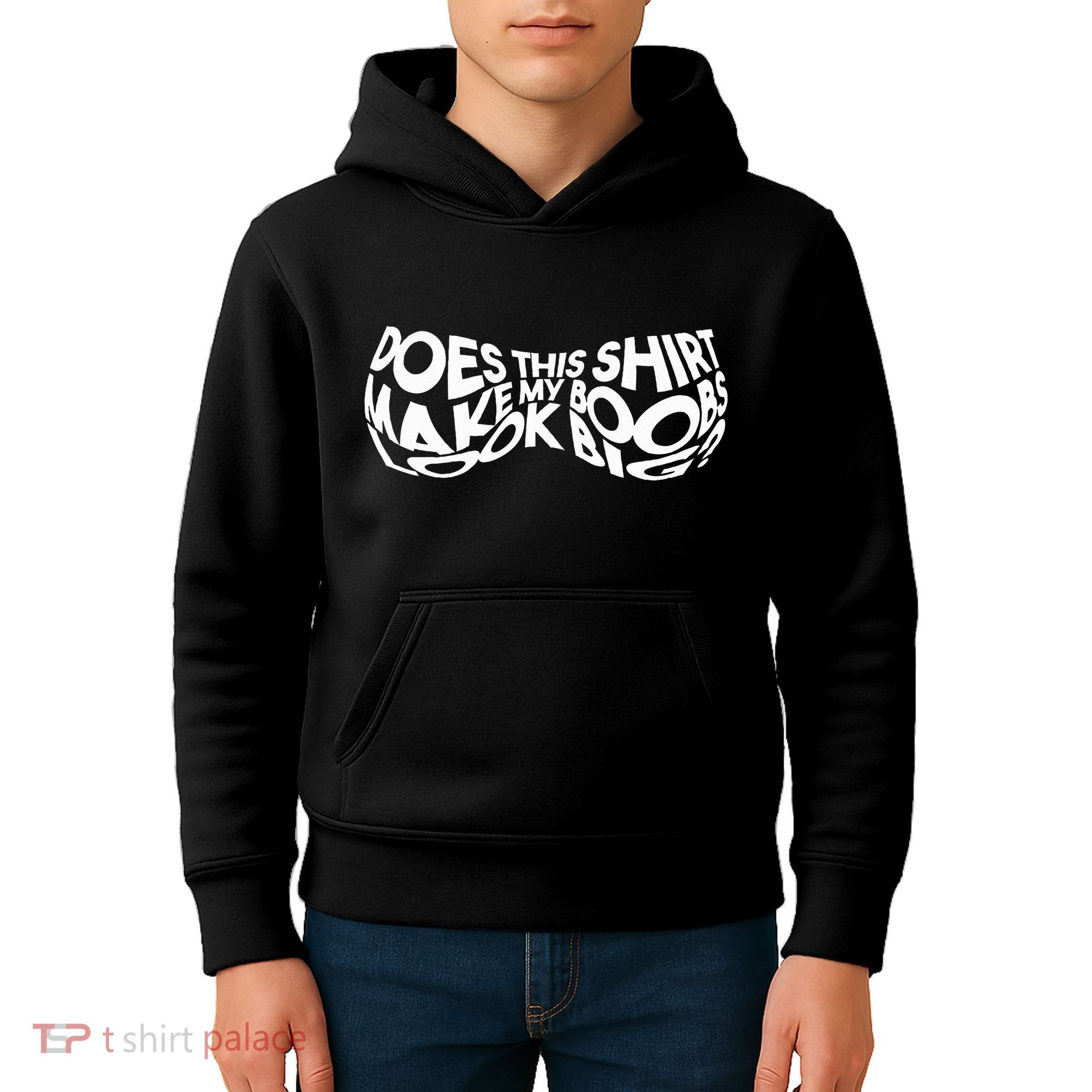 Does This Make My Boobs Look Big Funny Novelty Kids Hoodie
