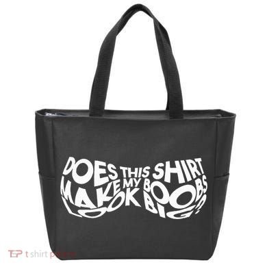 Does This Make My Boobs Look Big Funny Novelty Tote Bag