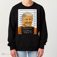 Donald Trump Mugshot Jail Prison Women's Sweatshirt thumb 0