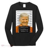 Donald Trump Mugshot Jail Prison Long Sleeve Shirt thumb 0