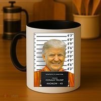 Donald Trump Mugshot Jail Prison Coffee Mug thumb 4