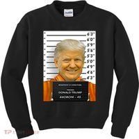Donald Trump Mugshot Jail Prison Kids Sweatshirt thumb 0