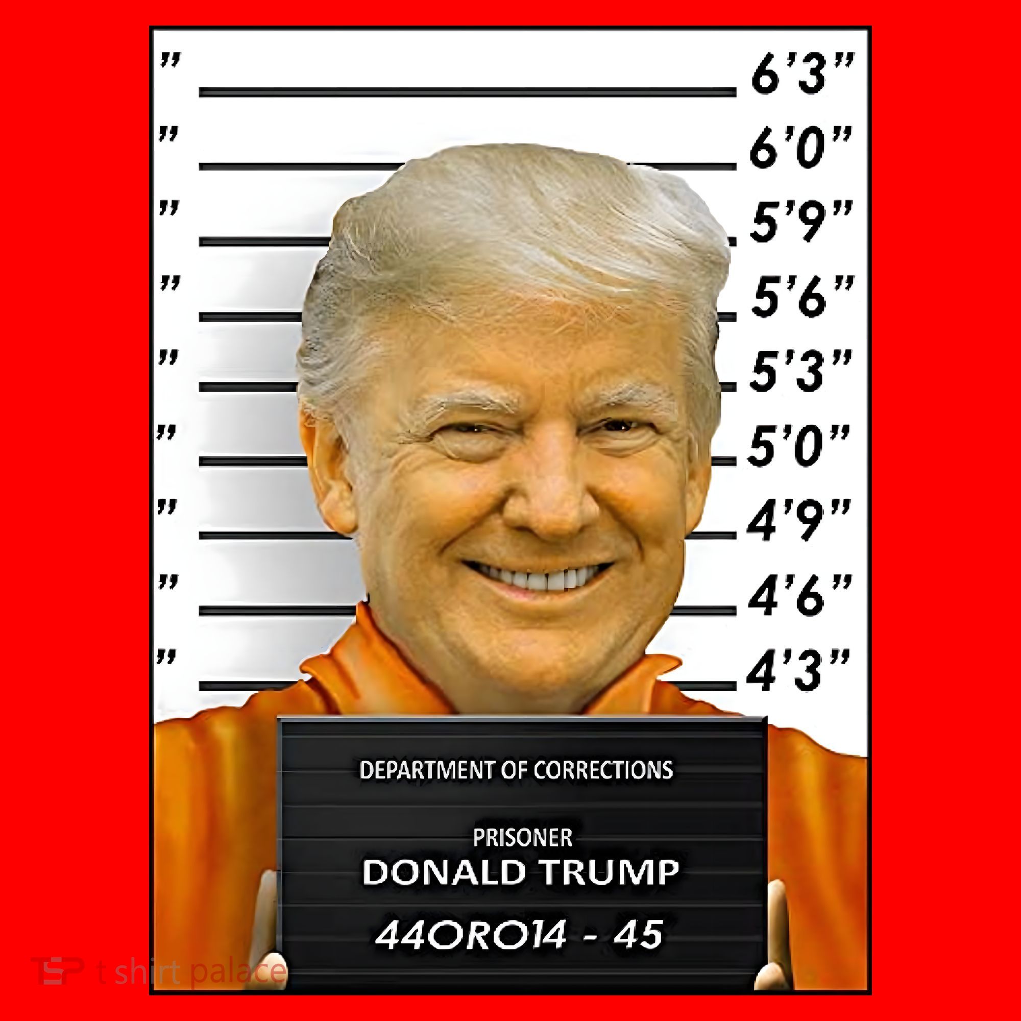 Donald Trump Mugshot Jail Prison Santa Hat