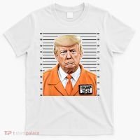 Donald Trump Mug Shot 2024 Orange Jail Suit T-Shirt thumb 0