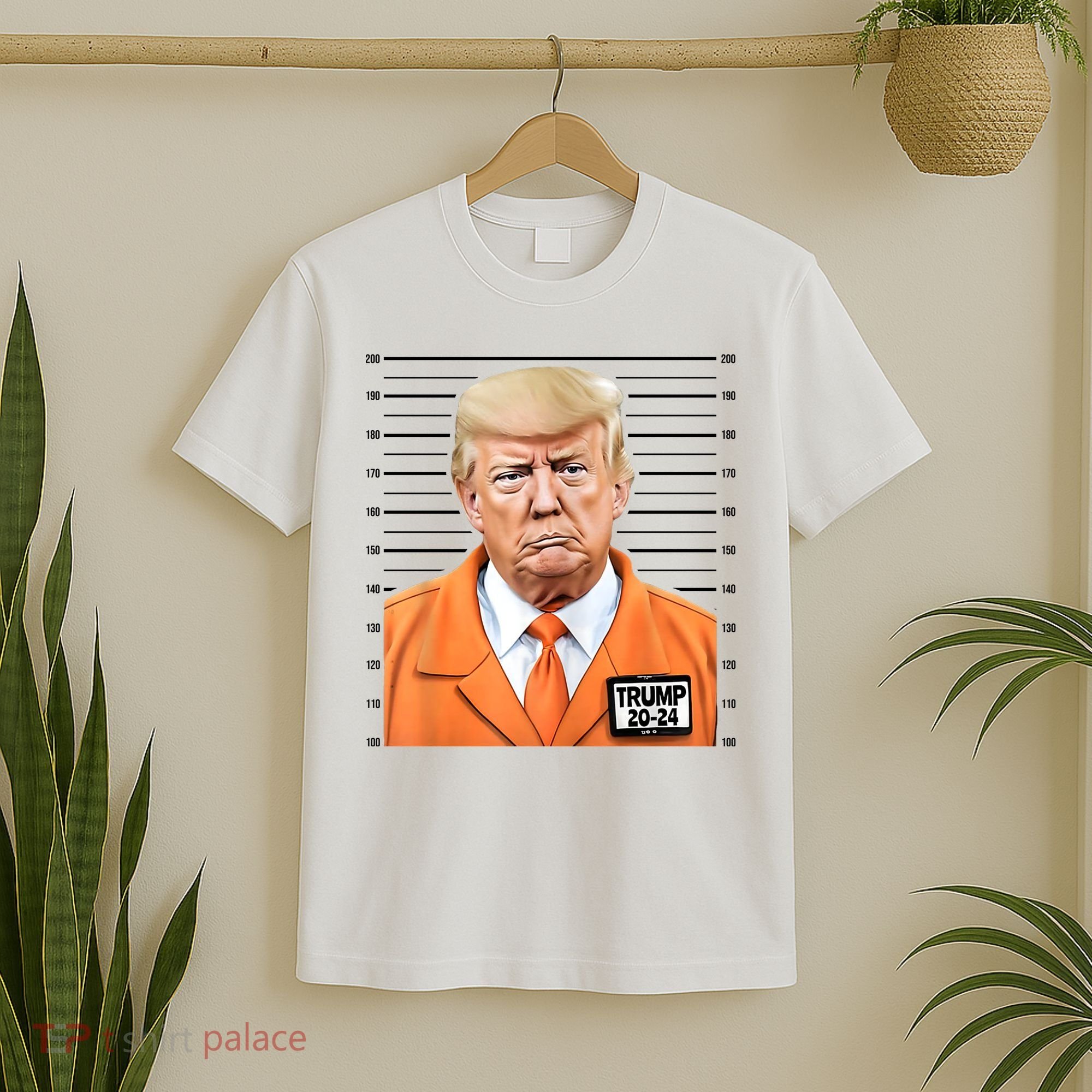 Donald Trump Mug Shot 2024 Orange Jail Suit T-Shirt