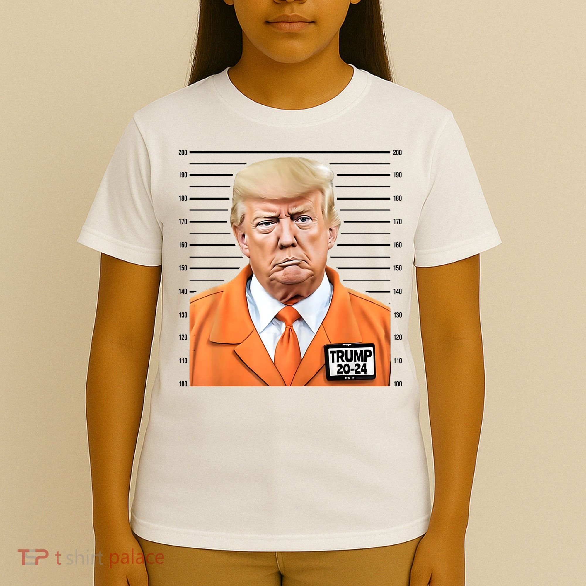 Donald Trump Mug Shot 2024 Orange Jail Suit T-Shirt
