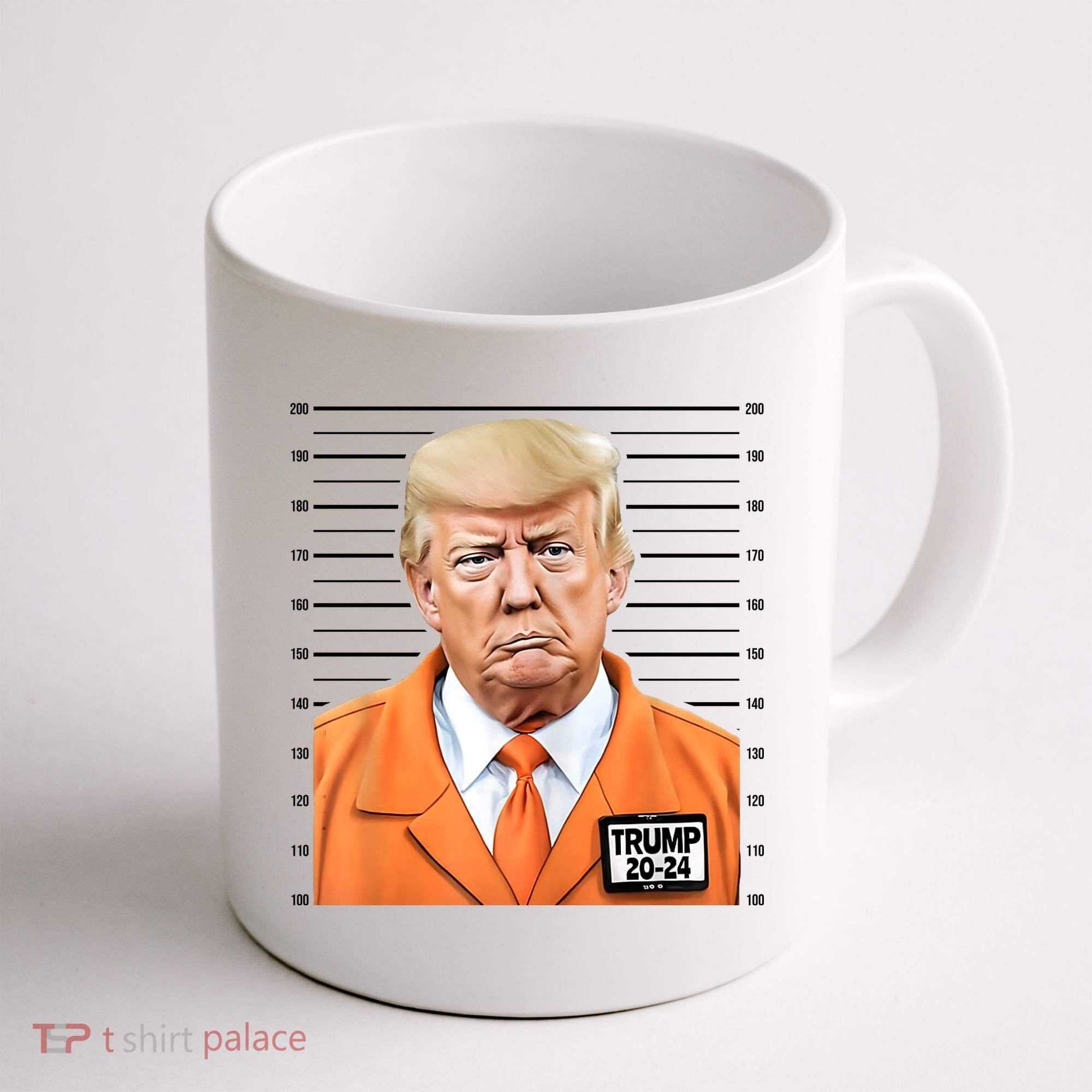 Donald Trump Mug Shot 2024 Orange Jail Suit Coffee Mug