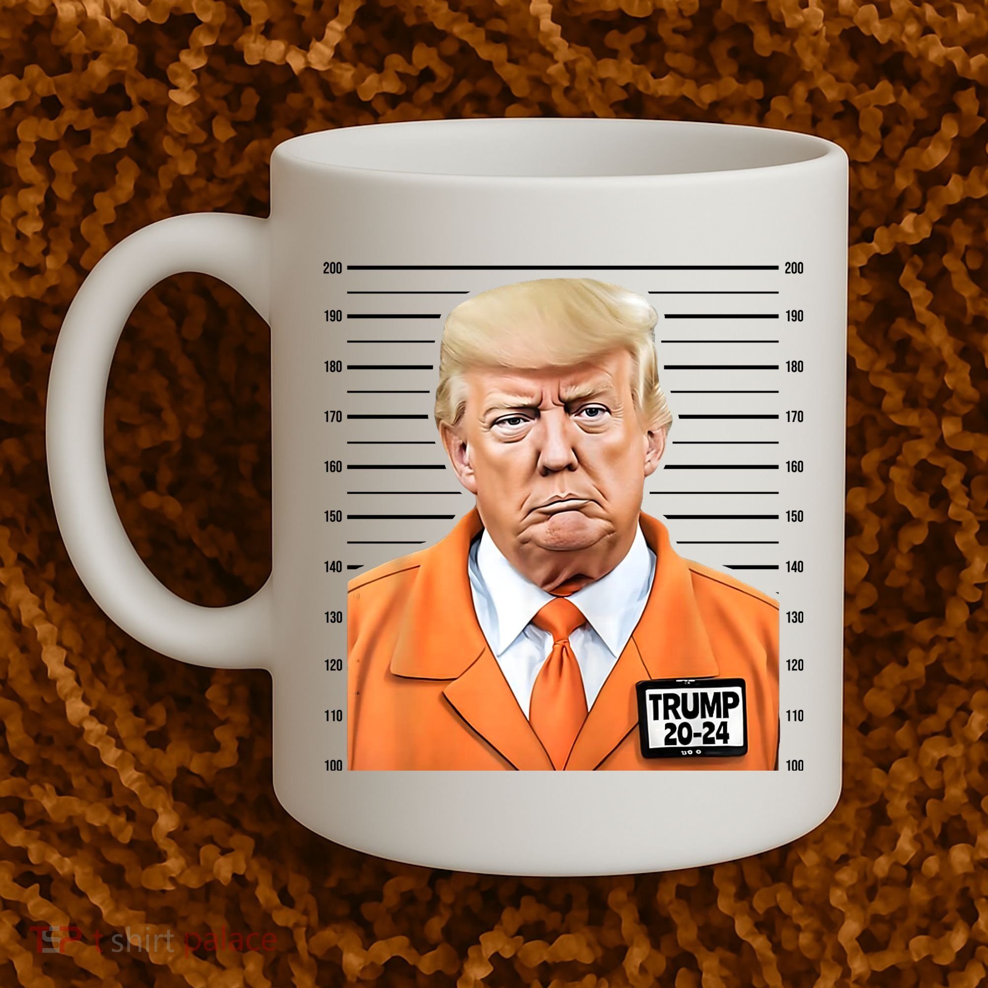 Donald Trump Mug Shot 2024 Orange Jail Suit Coffee Mug