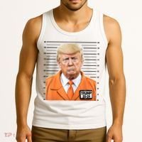 Donald Trump Mug Shot 2024 Orange Jail Suit Tank Top thumb 3