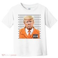 Donald Trump Mug Shot 2024 Orange Jail Suit Toddler T-Shirt thumb 0