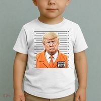 Donald Trump Mug Shot 2024 Orange Jail Suit Toddler T-Shirt thumb 2