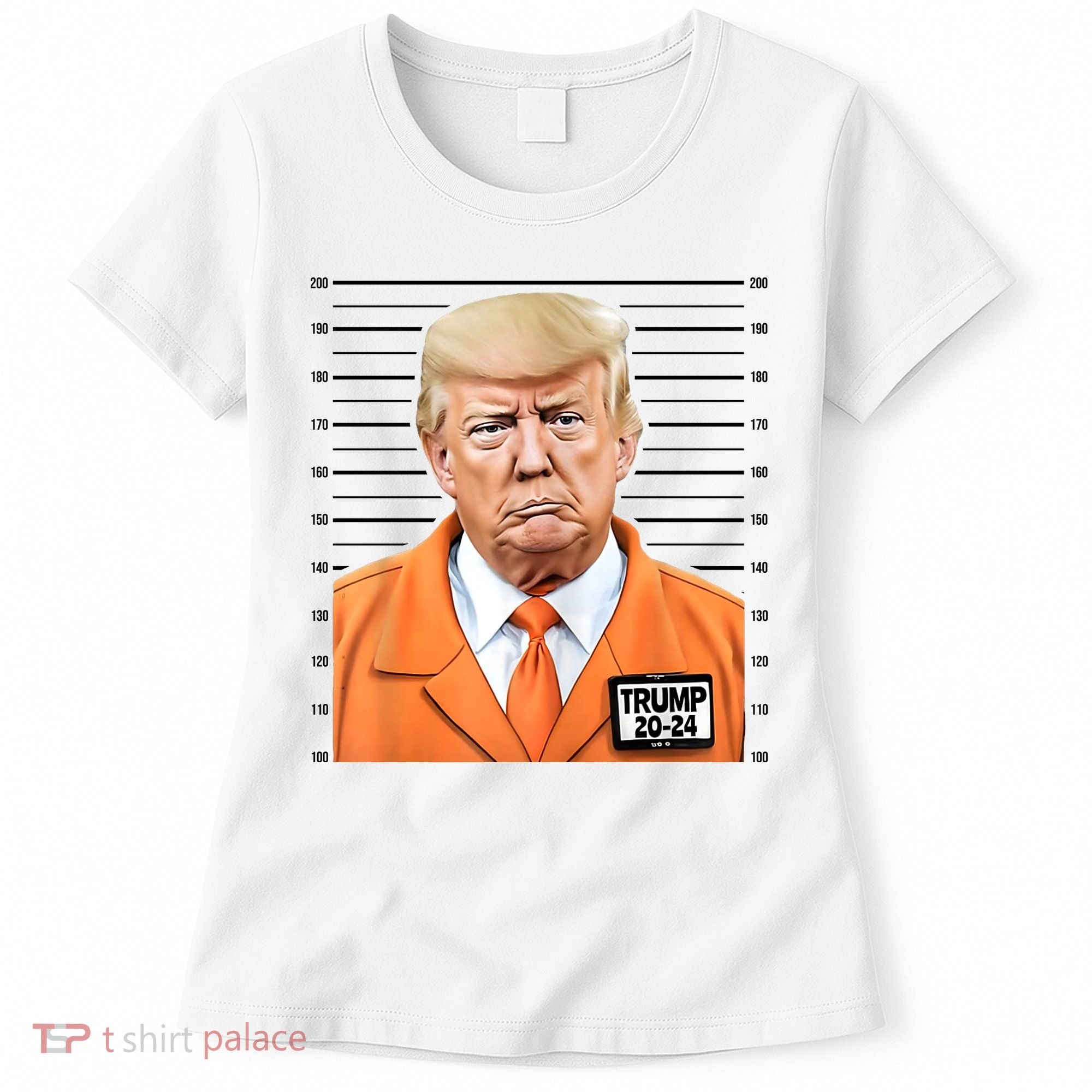 Donald Trump Mug Shot 2024 Orange Jail Suit Women's T-Shirt