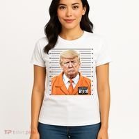 Donald Trump Mug Shot 2024 Orange Jail Suit Women's T-Shirt thumb 4