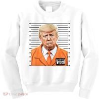 Donald Trump Mug Shot 2024 Orange Jail Suit Kids Sweatshirt thumb 0