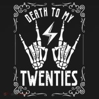 Death To My Twenties 20s 30th Birthday 30 Years Old Skeleton Women's Hoodie thumb 2