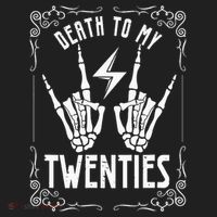 Death To My Twenties 20s 30th Birthday 30 Years Old Skeleton Hat thumb 2