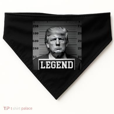 Donald Trump Mugshot Legend USA-Made Doggie Bandana