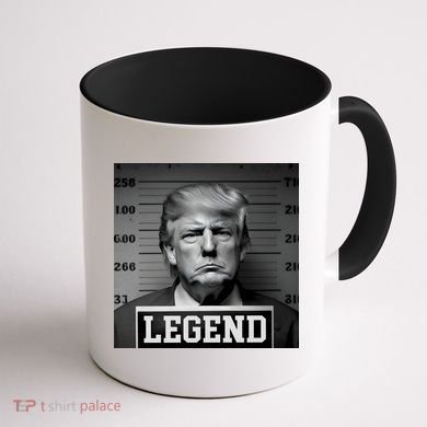 Donald Trump Mugshot Legend Coffee Mug back
