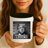 Donald Trump Mugshot Legend Coffee Mug thumb 3