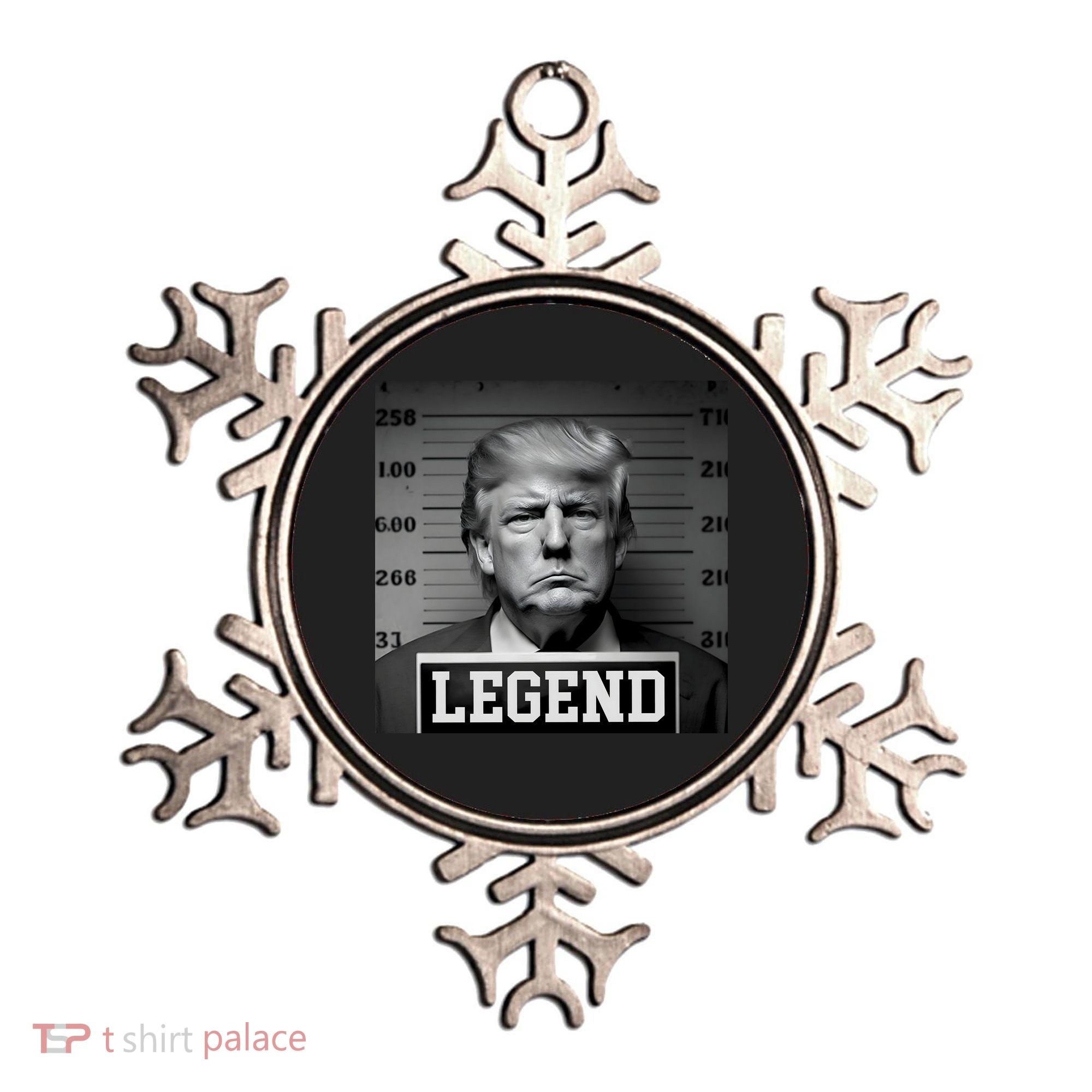 Donald Trump Mugshot Legend Ornament