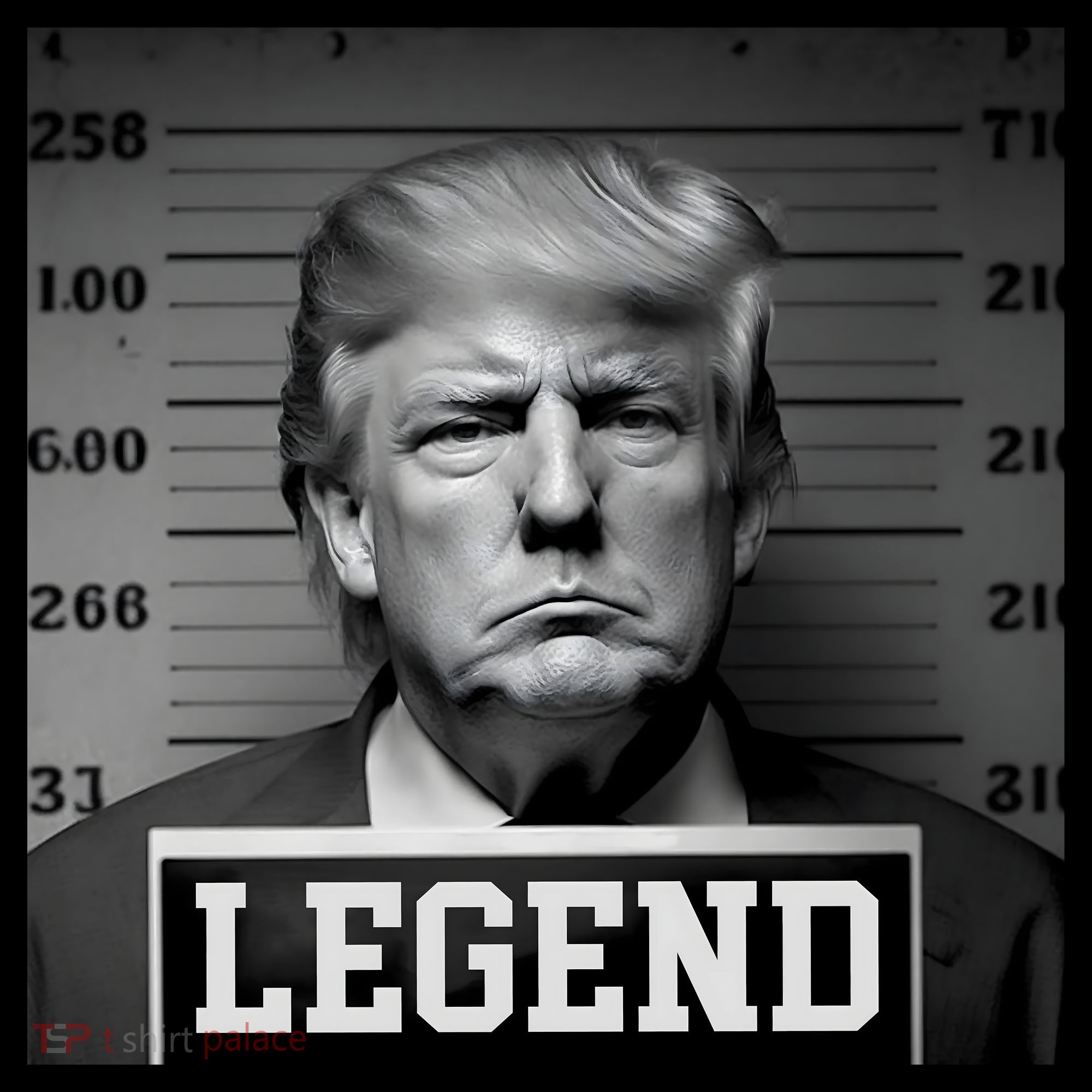 Donald Trump Mugshot Legend Ornament