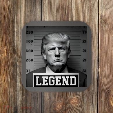 Donald Trump Mugshot Legend Coaster