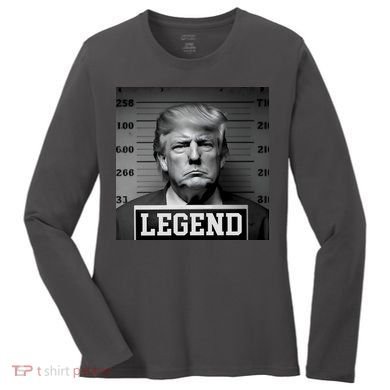 Donald Trump Mugshot Legend Women's Long Sleeve Shirt