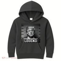 Donald Trump Mugshot Legend Kids Hoodie thumb 0