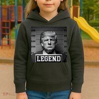 Donald Trump Mugshot Legend Kids Hoodie thumb 3