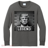 Donald Trump Mugshot Legend Kids Long Sleeve Shirt thumb 0