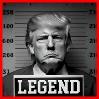 Donald Trump Mugshot Legend Santa Hat thumb 1