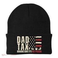 Dad Tax Making Sure It's Not Usa Flag Daddy Tax Beanie thumb 0