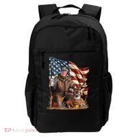 Donald Trump Maga Deer Hunting Parotic American Flag Backpack thumb 0